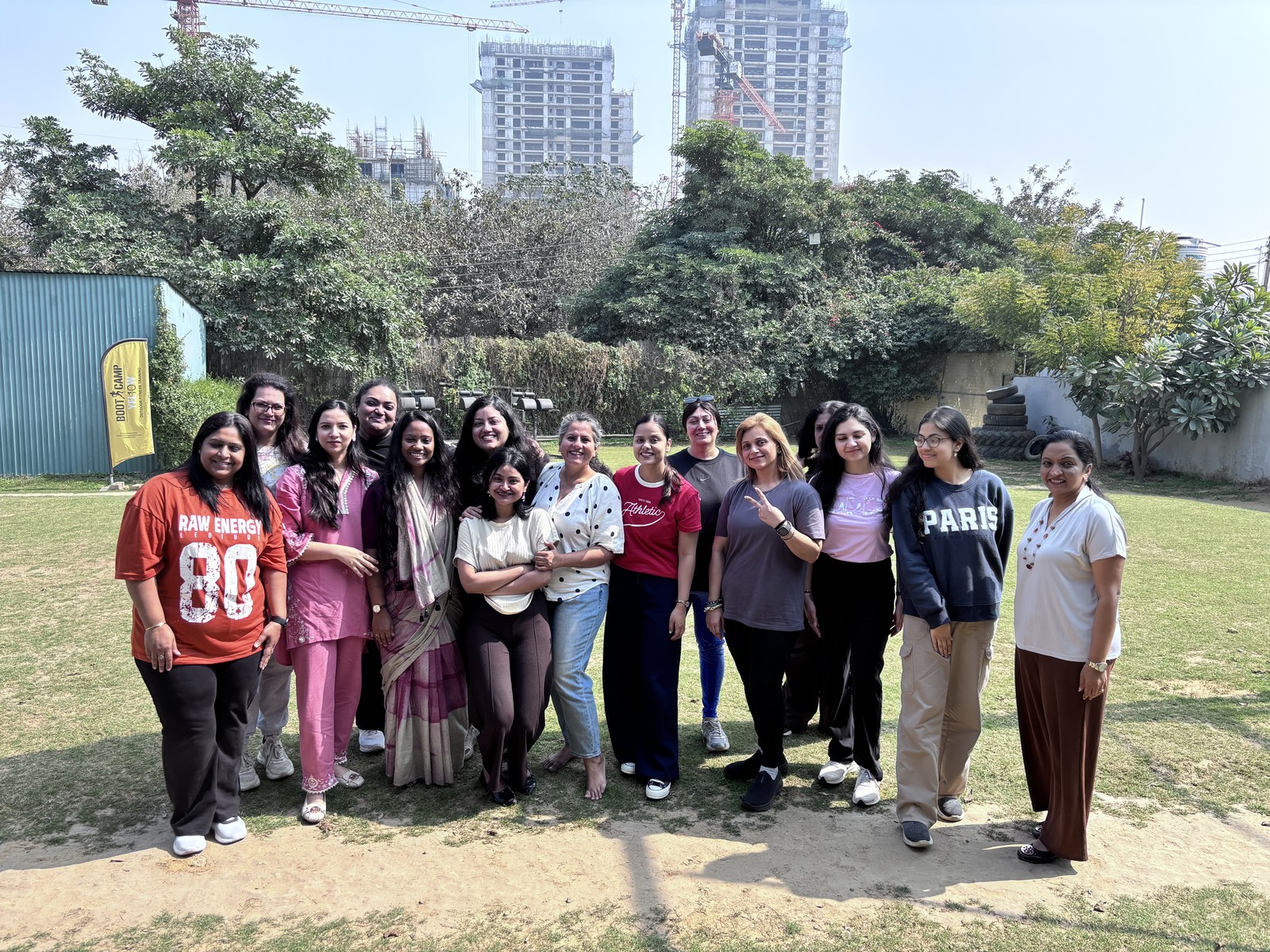 WITH Community outdoor lawn and fitness gathering
